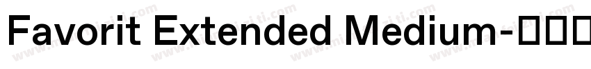 Favorit Extended Medium字体转换